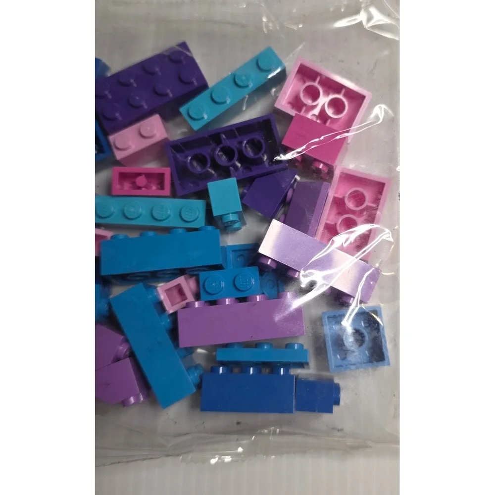 LEGO Creator Sealed Internal Parts Bag Blue Pink Purple Bricks 2012 2.1‎ oz